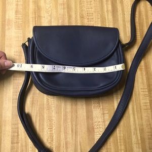 Coach Navy Blue Leather Crossbody Purse
